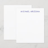 Modern Minimalist Simple Plain Own Name (Front/Back)