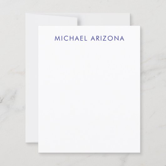 Modern Minimalist Simple Plain Own Name (Front)