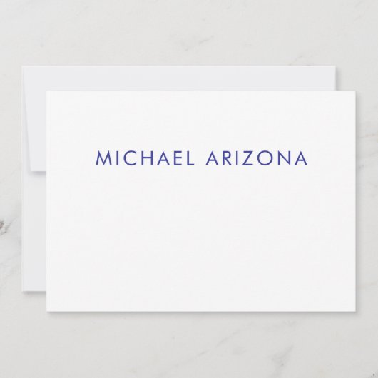 Modern Minimalist Simple Plain Own Name (Front)