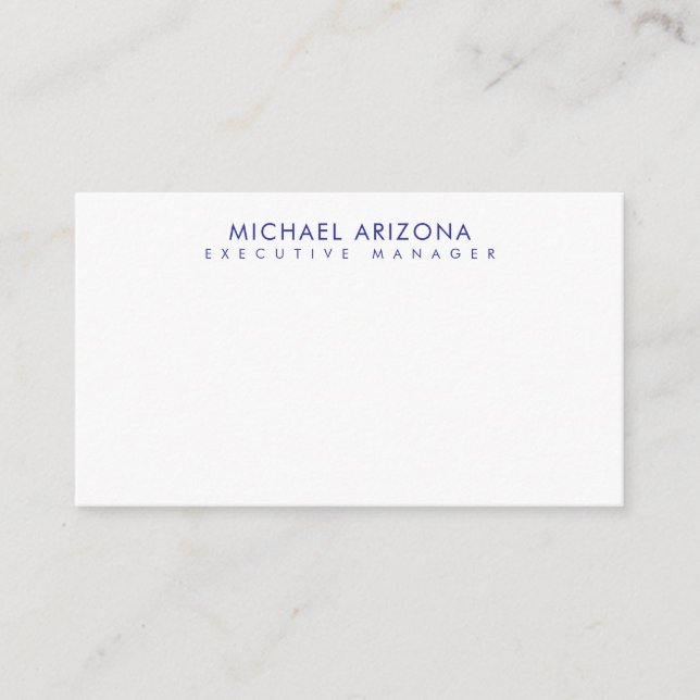 Modern Minimalist Simple Plain Own Name Enclosure Card (Front)