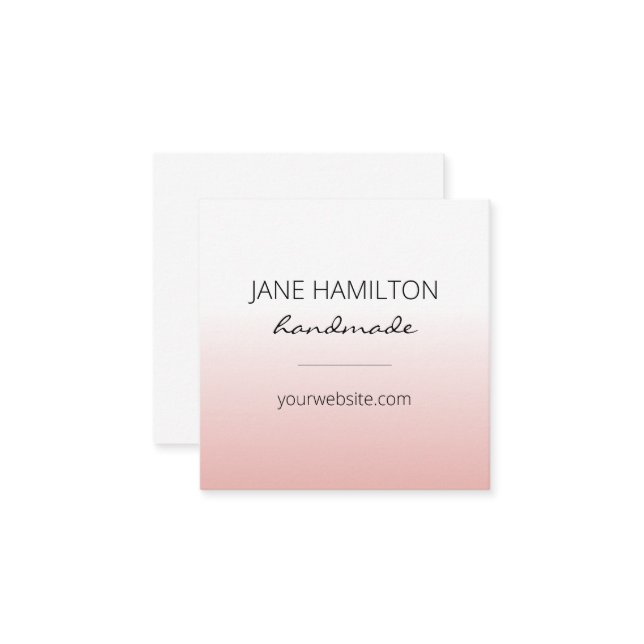 Modern Minimalist Simple Profile Card (Front/Back In Situ)