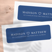 Modern Minimalist Simple Return Address Label