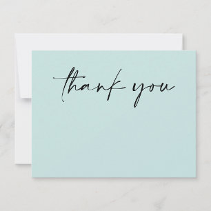 Modern Minimalist Simple Thank You Card
