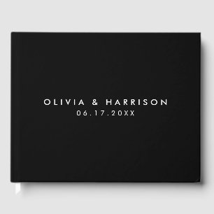 Modern Minimalist Simple Wedding Guest Book