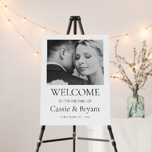 Modern Minimalist Simple Wedding Welcome Sign