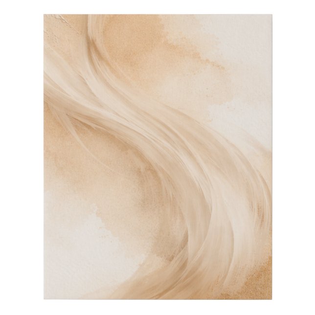 Modern Minimalist Soft Luxury Home Decor Faux Canvas Print (Front)