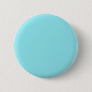 Modern Minimalist Solid Pale Blue Color Blank Button