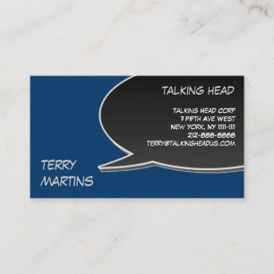 Modern Minimalist Speech Bubble Graphic Business Card