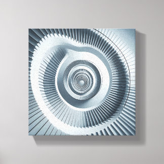 Modern Minimalist Spiral Staircase Art - Abstract  Canvas Print
