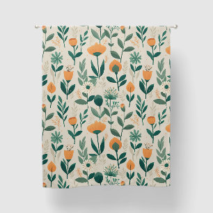 Modern Minimalist Spring Flowers Blackout Curtains
