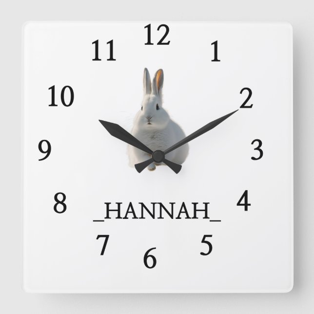  Modern Minimalist Square Wall Clock (Front)