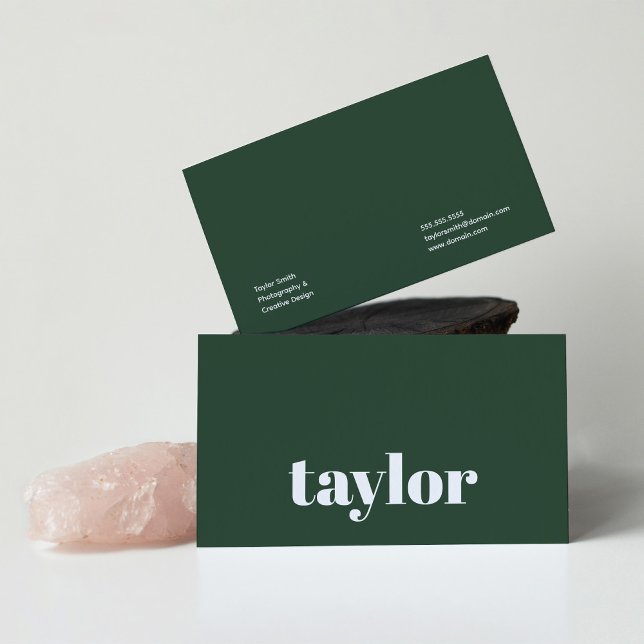 Modern Minimalist Stylish and Trendy Professional Business Card (Creator Uploaded)