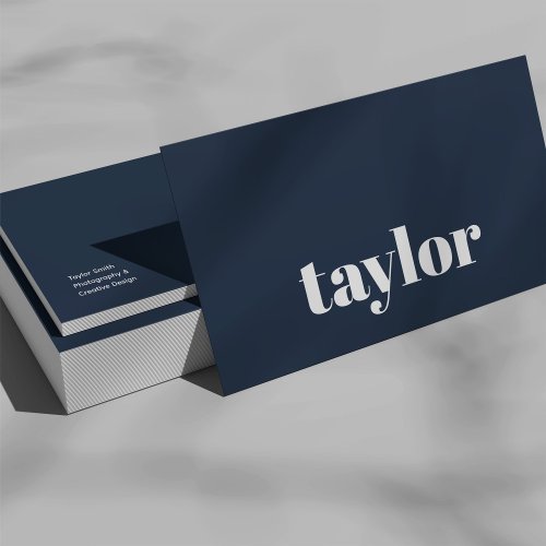 Modern Minimalist Stylish and Trendy Professional Business Card
