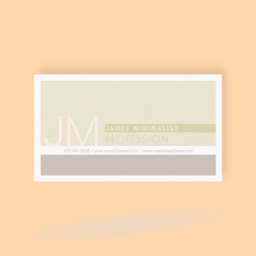 Modern Minimalist  Taupe Earth_tones Business Card