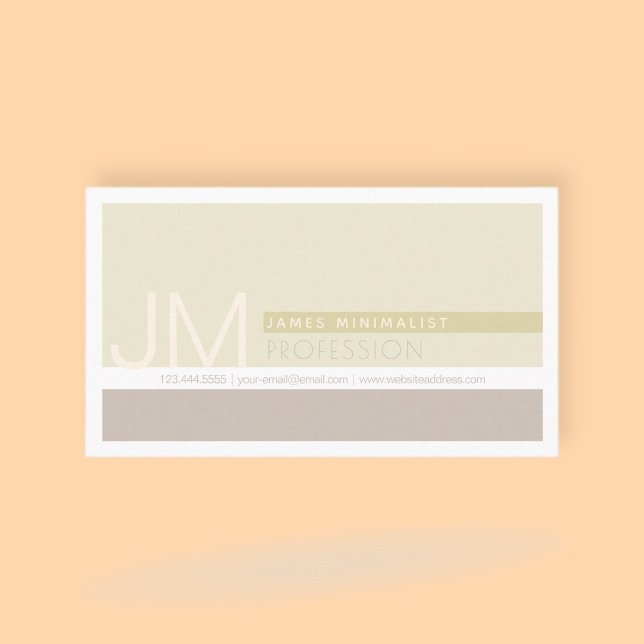 Modern Minimalist | Taupe Earth-tones Business Card (Creator Uploaded)