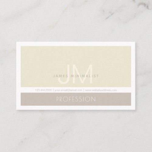 Modern Minimalist  Taupe Earth_tones Business Card