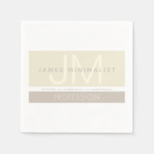 Modern Minimalist Taupe Earth-tones Napkins