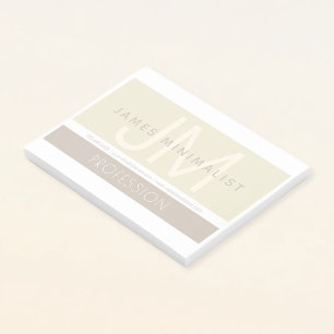 Modern Minimalist Taupe Earth-tones Post-it Notes