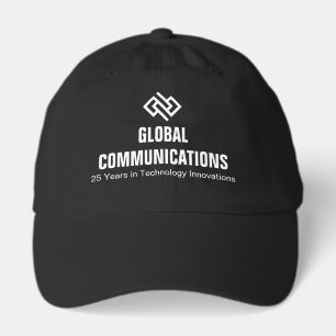 Modern Minimalist Tech Company Custom Black Hat