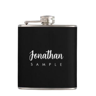 Modern Minimalist Template Calligraphy Name Best Flask