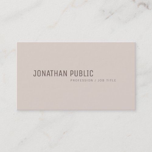 Modern Minimalist Template Elegant Colors Creative Business Card