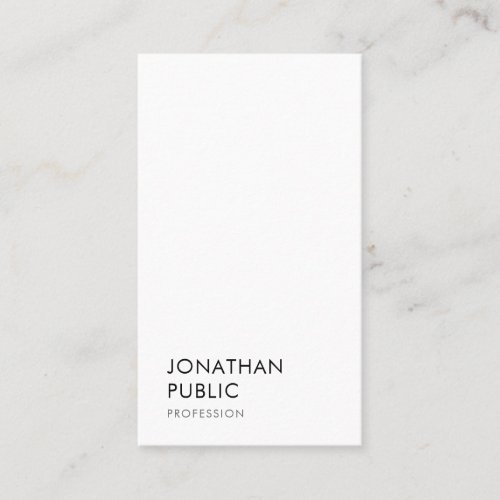 Modern Minimalist Template Elegant Professional Business Card