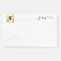 Modern Minimalist Template Gold And Marble Elegant Post-it Notes