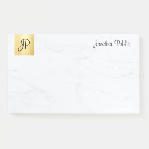 Modern Minimalist Template Gold And Marble Elegant Post-it Notes