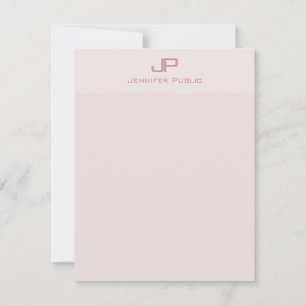 Modern Minimalist Template Pastel Colors Monogram