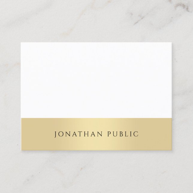 Modern Minimalist Template Professional Elegant Business Card (Front)
