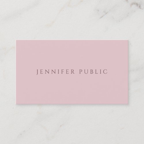 Modern Minimalist Template Professional Luxurious Business Card