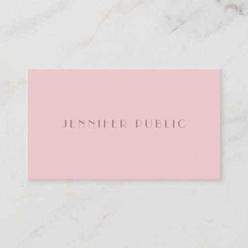 Modern Minimalist Template Professional Luxury Business Card