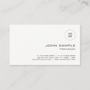 Modern Minimalist Template Upload Your Logo to Business Card