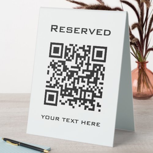 Modern Minimalist Template Vertical Reserved Best Table Tent Sign