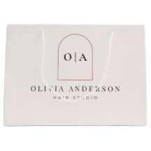 Modern Minimalist Terracotta Salon Product Logo