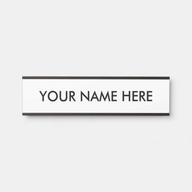 Modern Minimalist Text style door sign (Front)