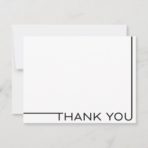 Modern Minimalist Thank You Card