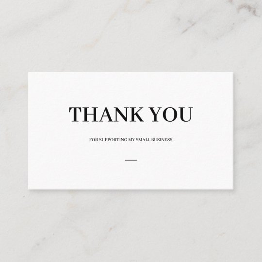 Modern Minimalist Thank You Card | Zazzle.com