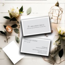 Modern Minimalist Therapist  Business Card