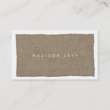 Modern Minimalist Torn Canvas Grunge Appointment Card by Pip_Gerard at Zazzle