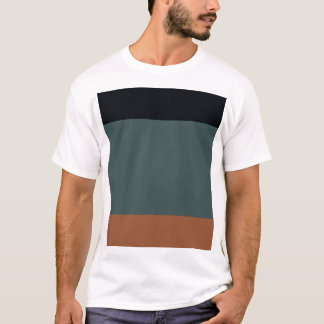 Modern Minimalist Tri-Tone: Charcoal, Slate, and O T-Shirt