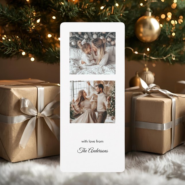 Modern Minimalist Two Photo Christmas Holiday (Creator Uploaded)