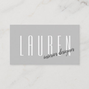 modern minimalist two tone Business Card