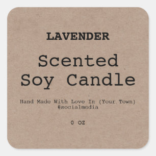 Modern Minimalist Typewriter Text Product Labels