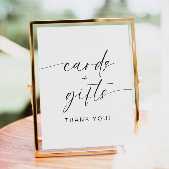 Modern Minimalist Typography Cards and Gifts Sign (Creator Uploaded)