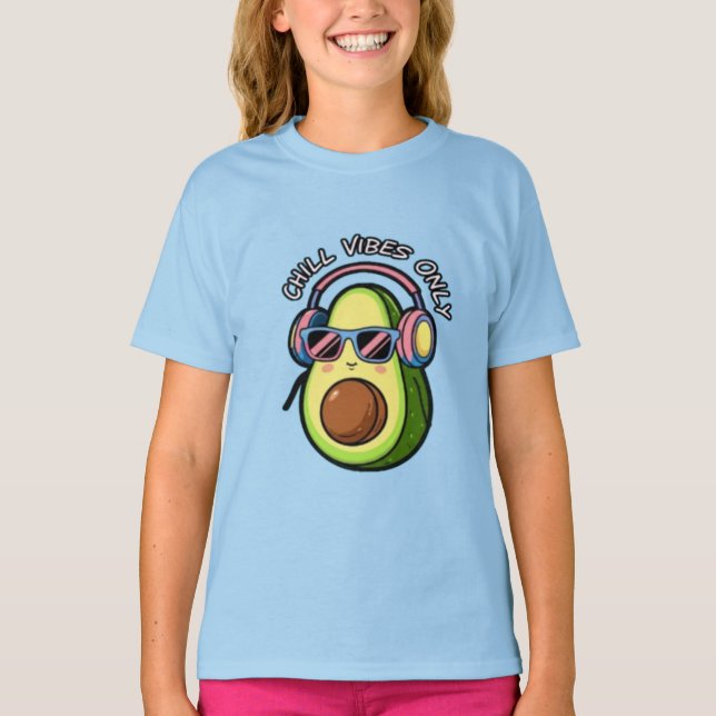 Modern Minimalist Typography Chill Vibes Only T-Shirt (Front)