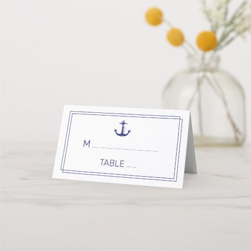 Modern Minimalist Typography Faded Photo Wedding Place Card