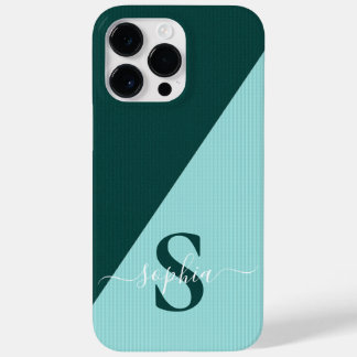 Modern Minimalist Typography Name monogrammed Case-Mate iPhone 14 Pro Max Case