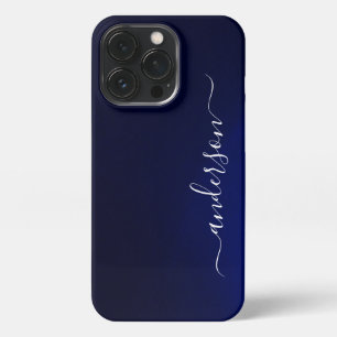 Modern Minimalist Typography Name monogrammed iPhone 13 Pro Case