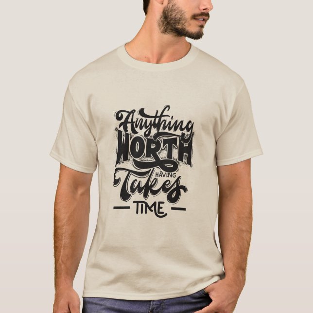Modern Minimalist Typography T-shirt Design (Front)